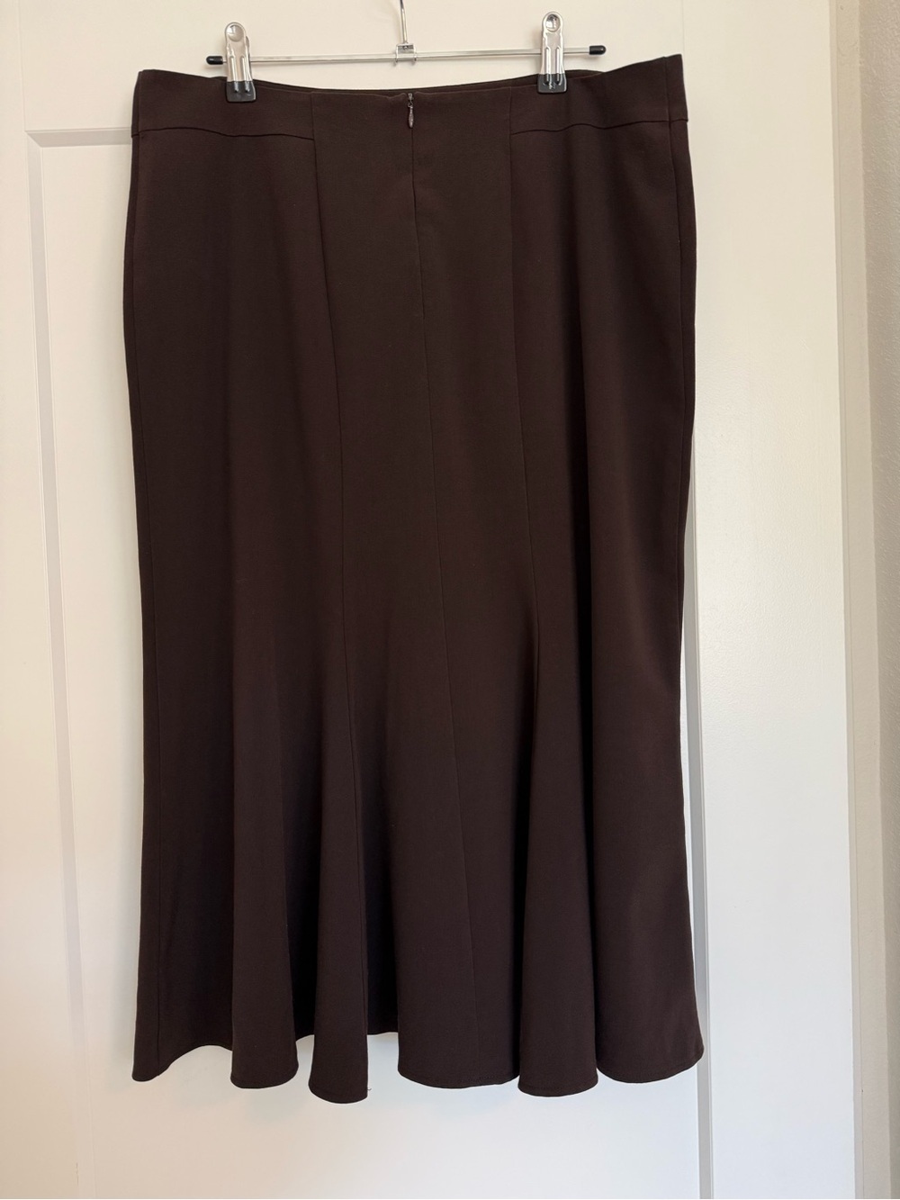Chocolate Brown Women’s Midi Skirt - Picture 3 of 3